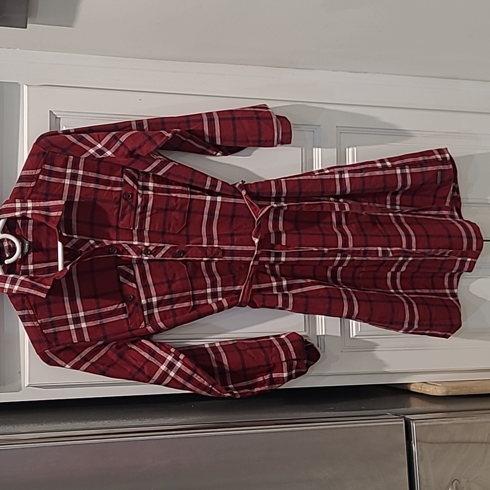 Eddie Bauer Plaid Dress with Tie Belt Size 6